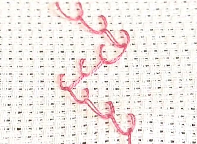 How to Work a Feather Stitch