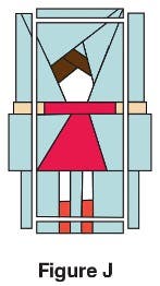 Free Form Piecing Figure J