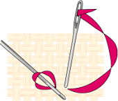 Loop Stitch Using Ribbon