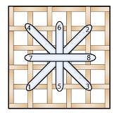 Smyrna Stitch diagram