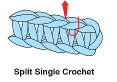 Split Single Crochet